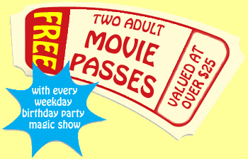 Special offer from Richard Young the Magician for weeday birthday party magic shows